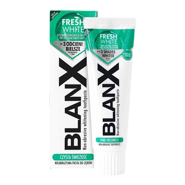 Зубная паста BlanX Fresh White, 75 мл паста зубная biomed aroma fresh aloe vera gel 100 гр