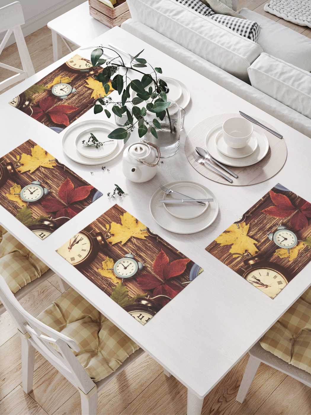 

Комплект салфеток JoyArty "Будильники" (32х46 см, 4 шт.), Коричневый