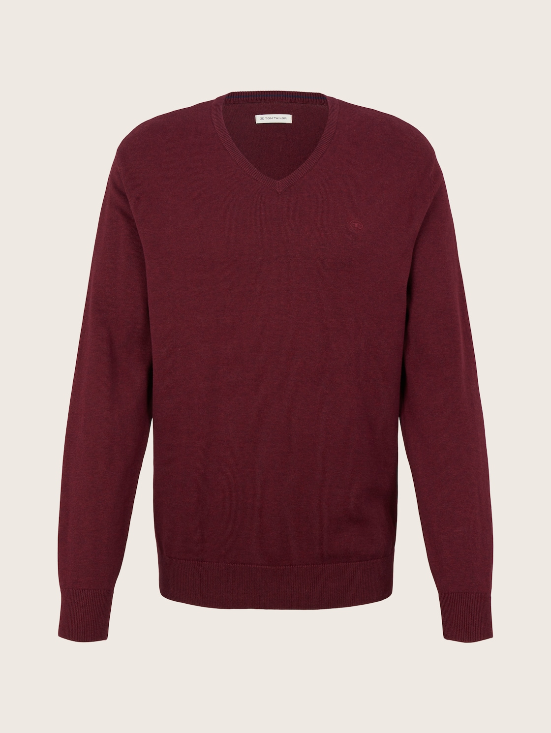 

Пуловер мужской Tom Tailor 1031900 красный 2XL, 1031900