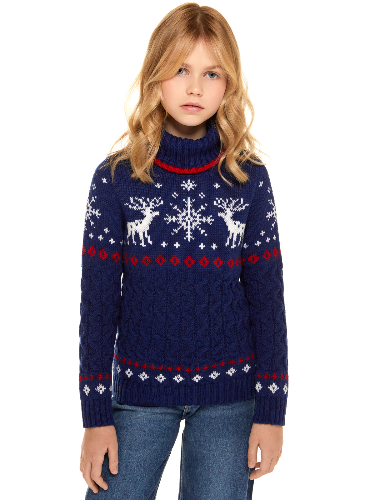 

Свитер детский Scandica Deer & Star синий/белый р. 140-146, 77SWRTG