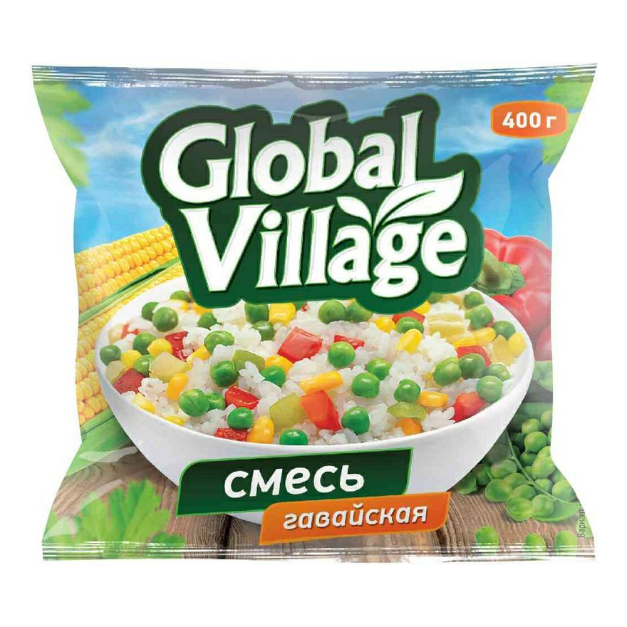 Global village овощи. Гавайская смесь Глобал Вилладж. Global Village замороженная смесь. Овощная смесь Global Village. Гавайская смесь замороженная.