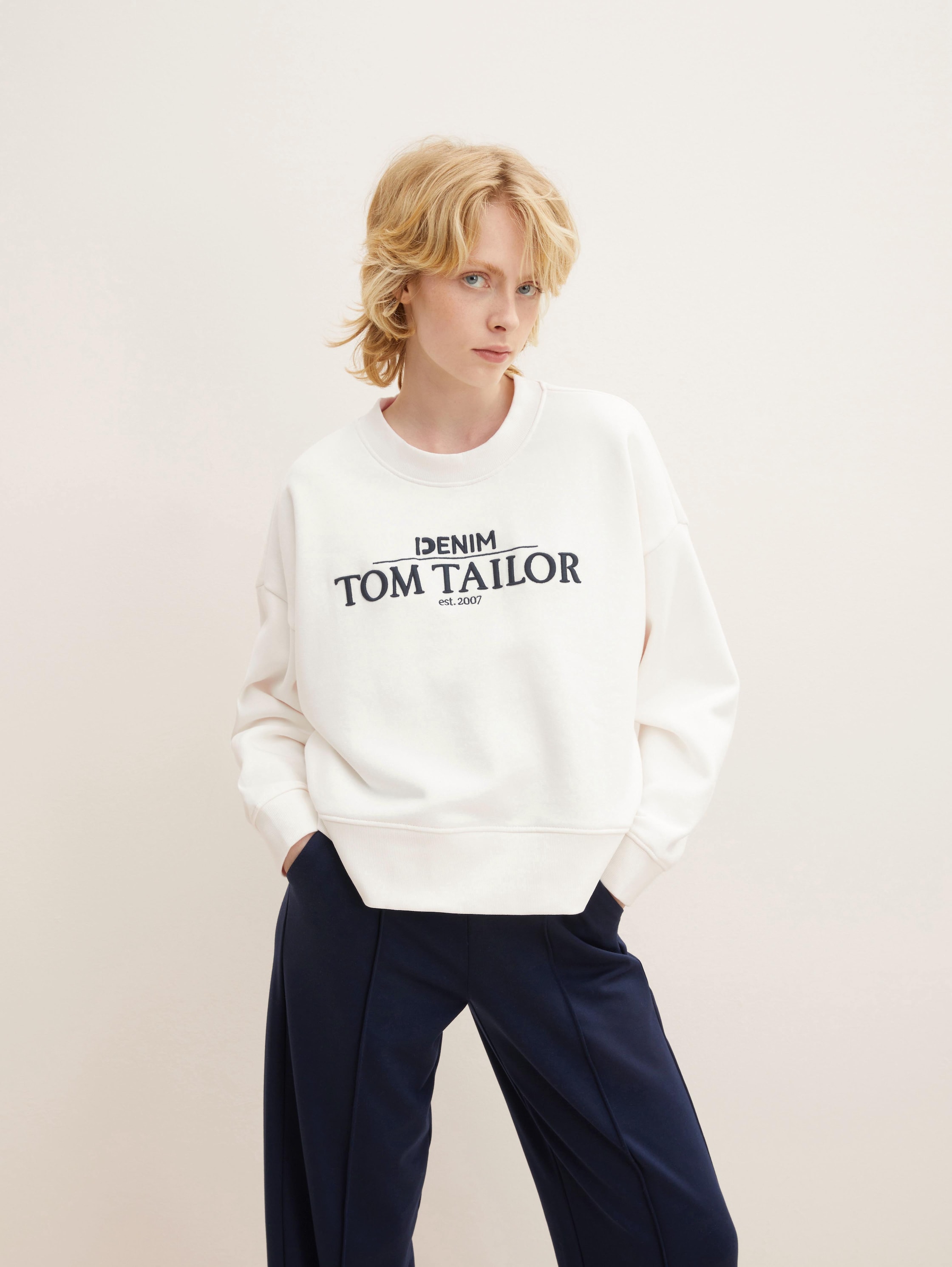 

Свитшот женский Tom Tailor Denim 1032938 коричневый XS, 1032938
