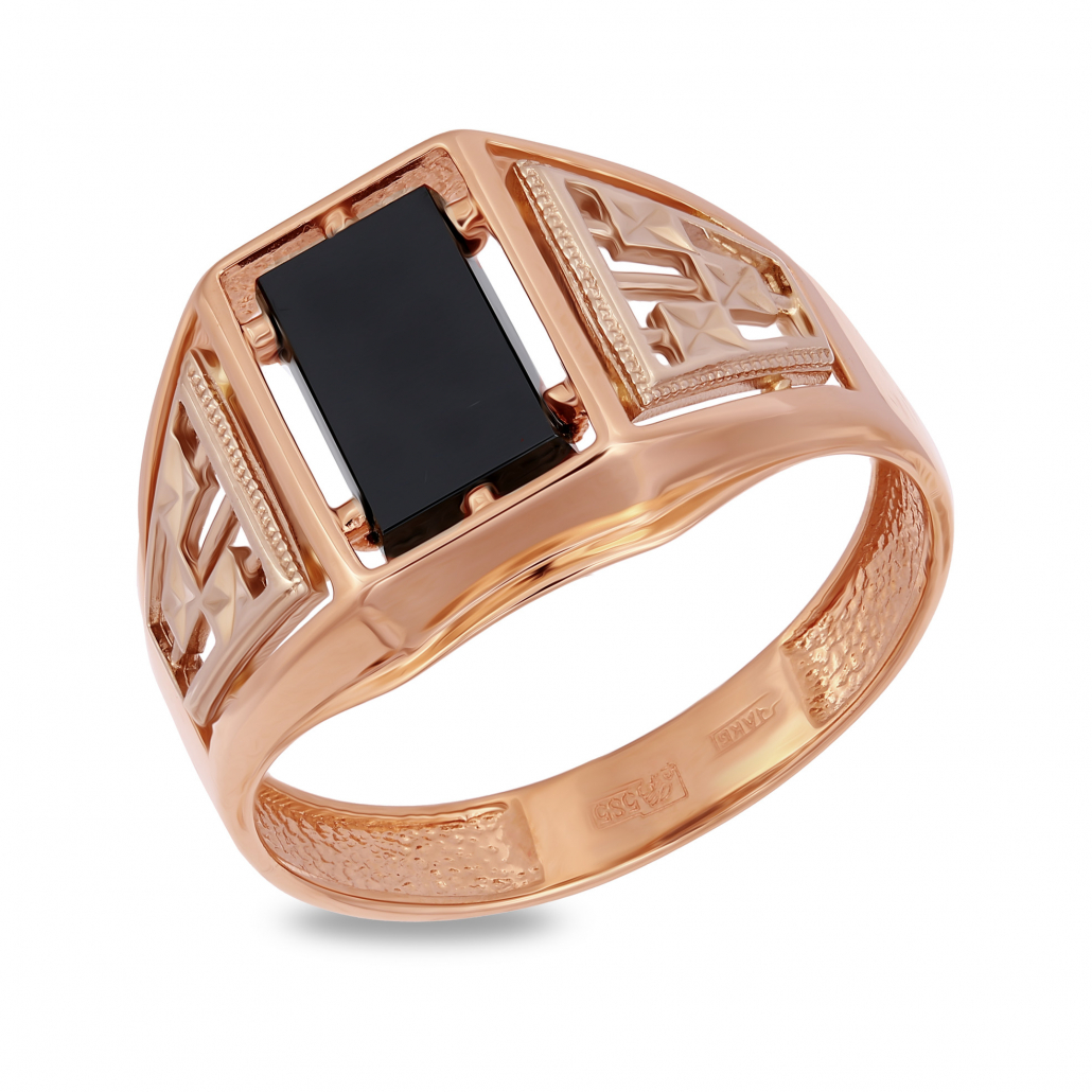 

Печатка из красного золота с агатом р. 21.5 Золото Дисконт 200921843-пд, 200921843-пд