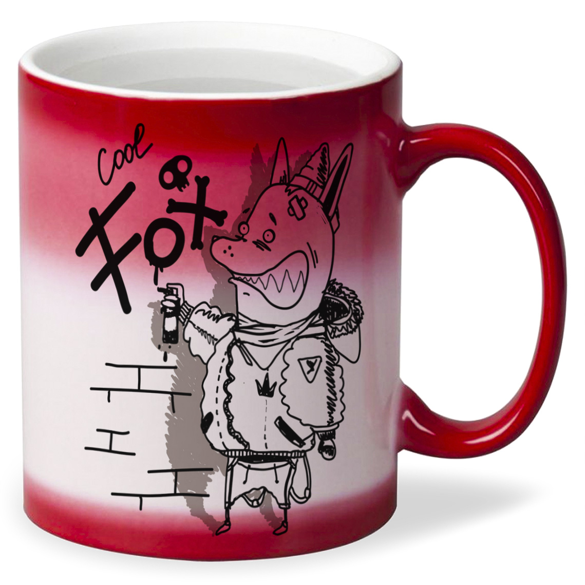 

Кружка CoolPodarok Прикол Cool fox