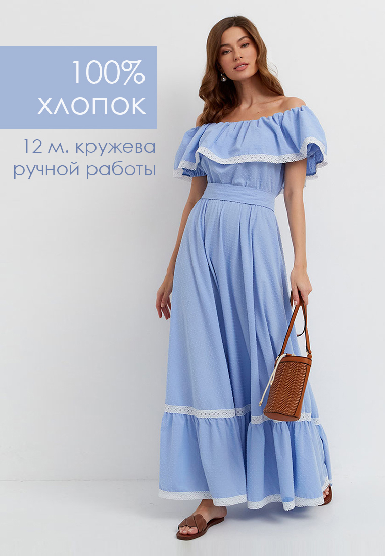 

Платье женское Tailor Che Pjasmin голубое 40-50 RU, Голубой, Pjasmin