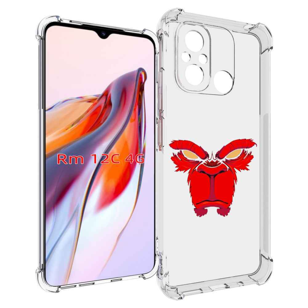 

Чехол MyPads красная обезьяна в темноте для Xiaomi Redmi 12C / Poco C55, Tocco
