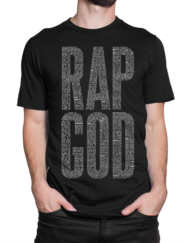 фото Футболка мужская dreamshirts eminem - rap god черная 2xl