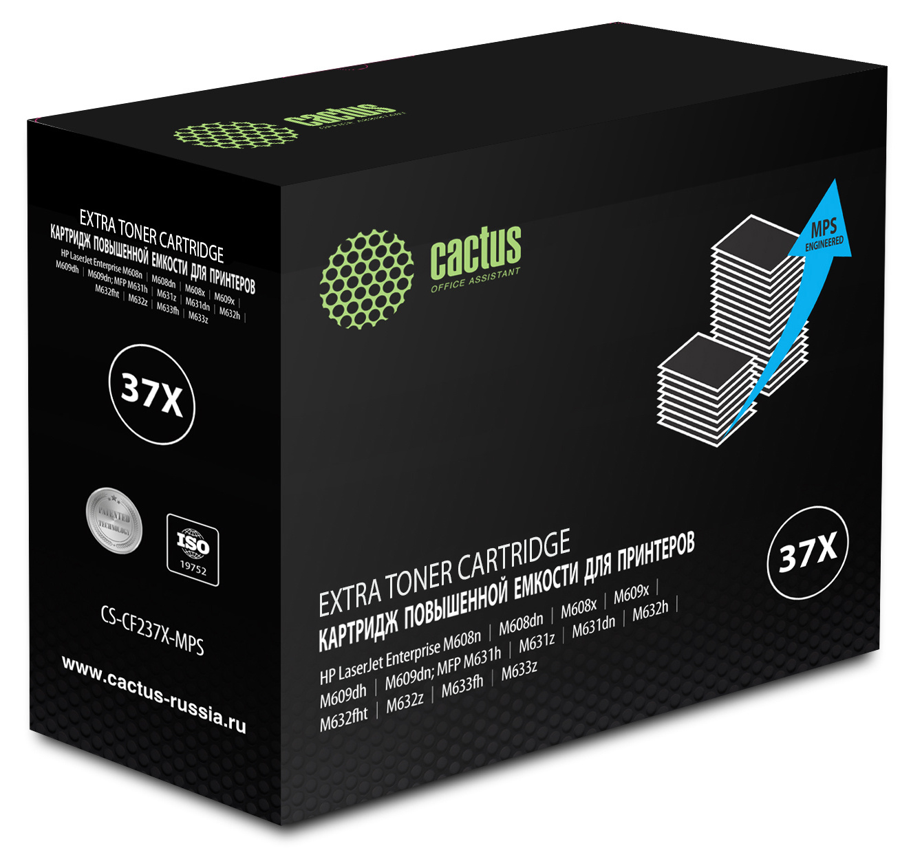 

Картридж CACTUS CF237XXL (37XXL) Black для принтера HP, Черный, CF237XXL (37X)