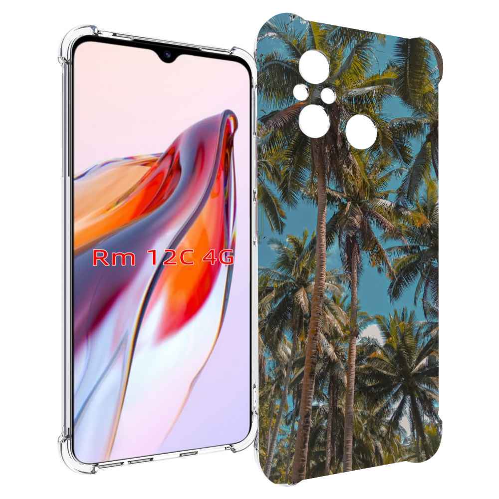 

Чехол MyPads летние пальмы для Xiaomi Redmi 12C / Poco C55, Tocco