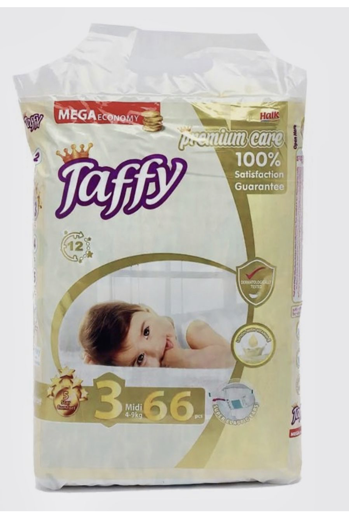 Детские подгузники Taffy PREMIUM CARE №3 4-9 кг  66 шт