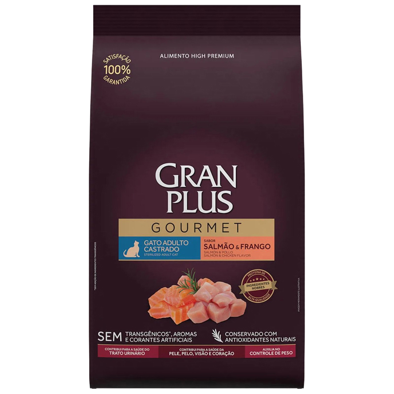 

Сухой корм для собак GranPlus, для средних и крупных пород, лосось, цыпленок, 10,1 кг