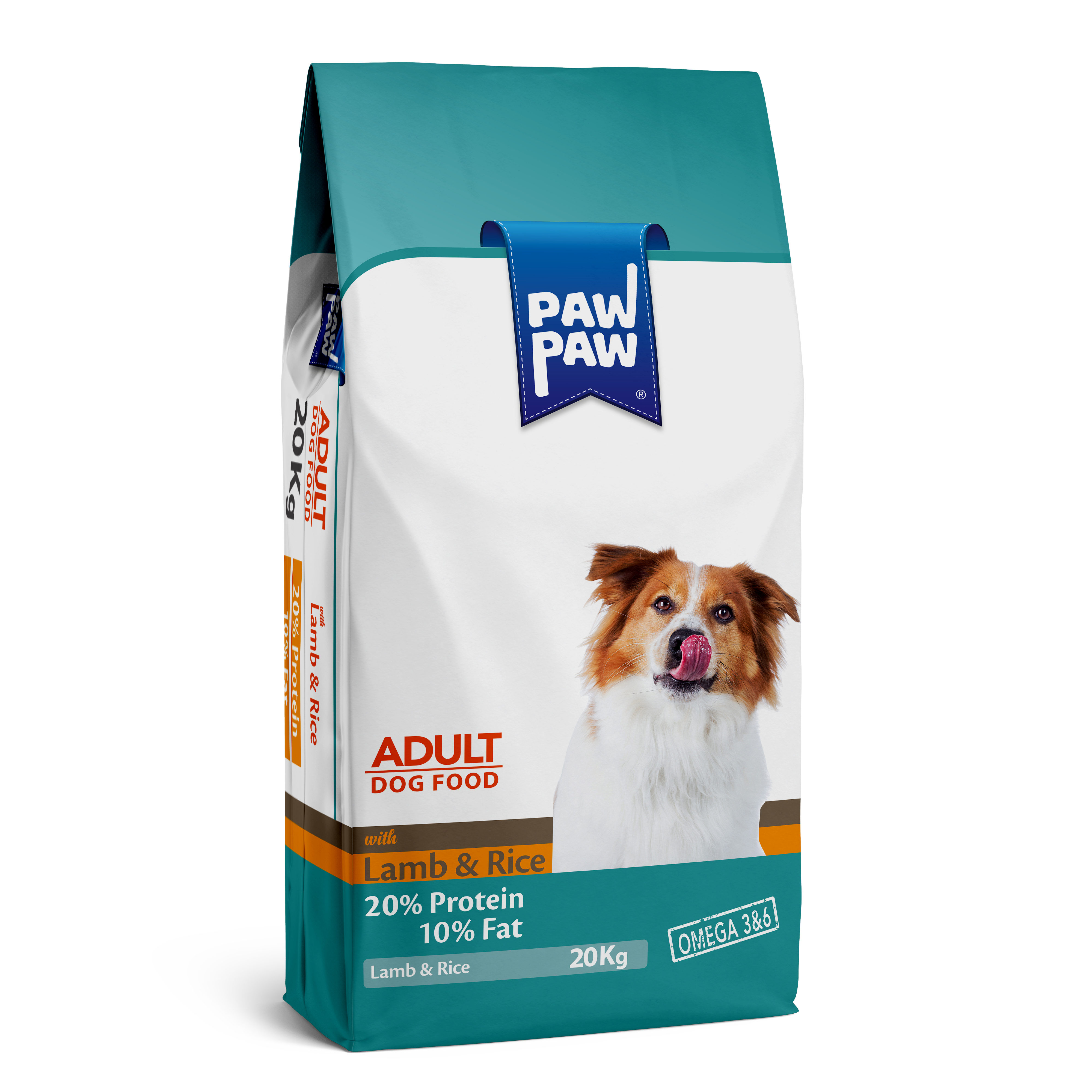 Сухой корм для собак Pawpaw, с ягненком и рисом, 20 кг