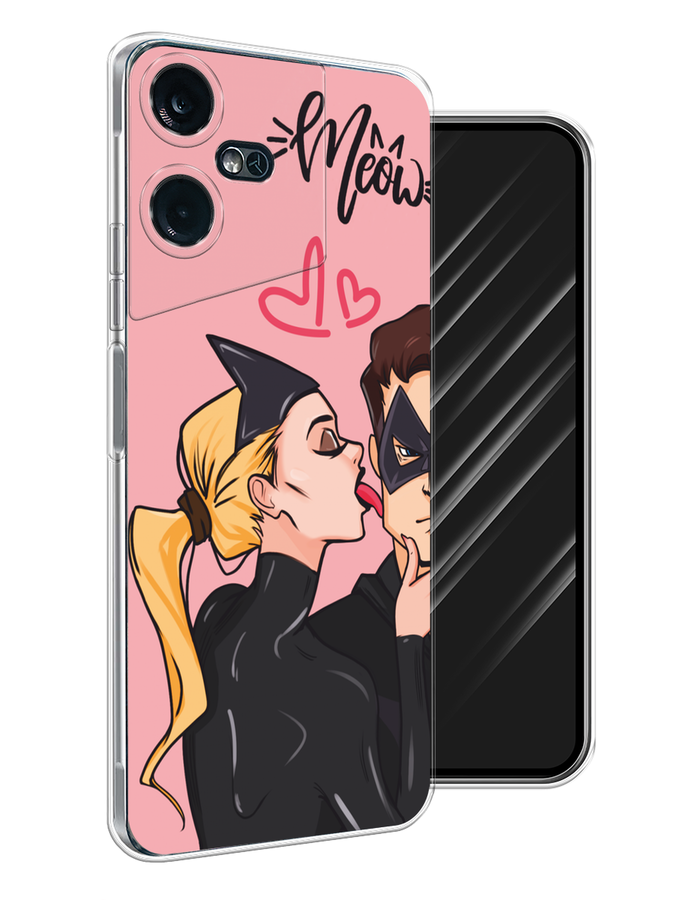 

Чехол Awog на Tecno Pova Neo 3 "Kiss of Cat Woman", Розовый;черный;бежевый, 304450-1