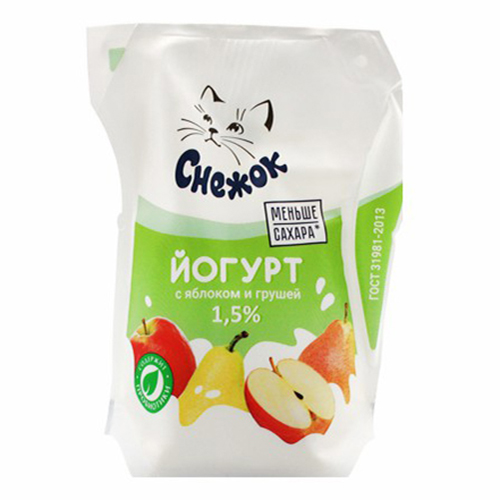 Снежок Лактис груша-яблоко 1,5% 200 г