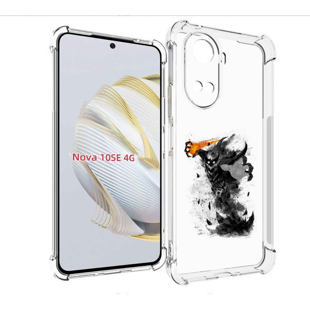 

Чехол MyPads nevermore черно белый для Huawei Nova 10 SE, Прозрачный, Tocco