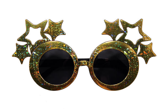 фото Карнавальные аксессуары гк сфера карнавальные очки пластиковые звезды золото