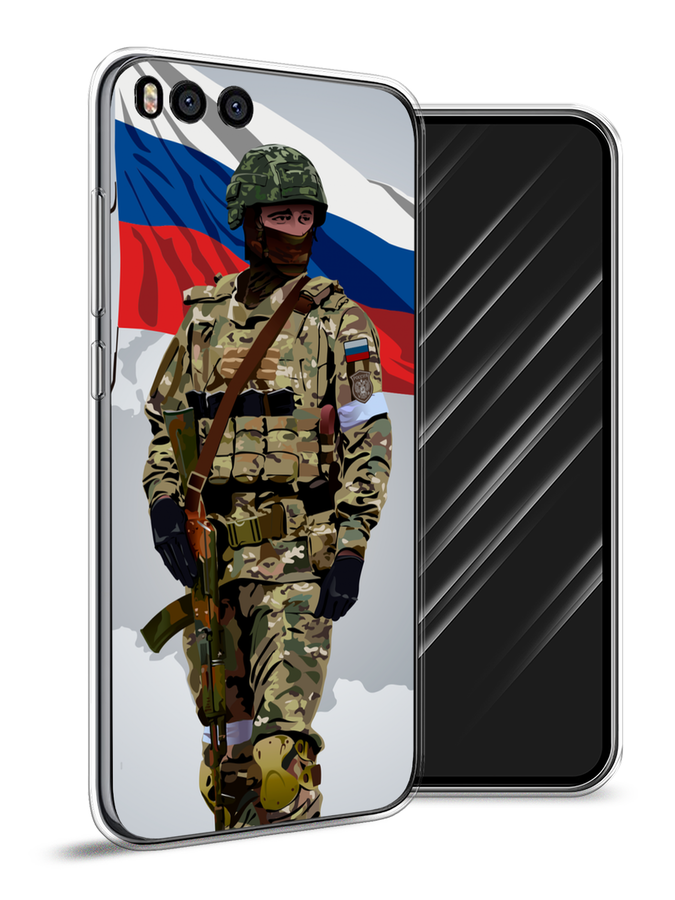 

Чехол Awog на Xiaomi Mi 6 "Солдат с флагом", Белый;синий;красный;зеленый, 30650-1