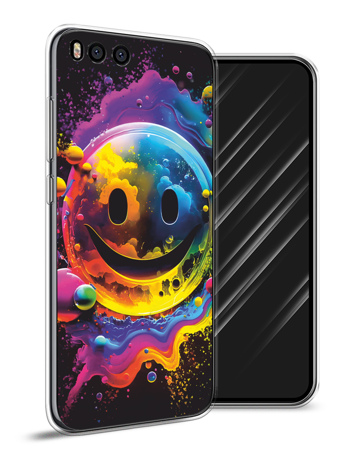 

Чехол Awog на Xiaomi Mi 6 "Кислотный смайл", Фиолетовый;желтый;синий, 30650-1