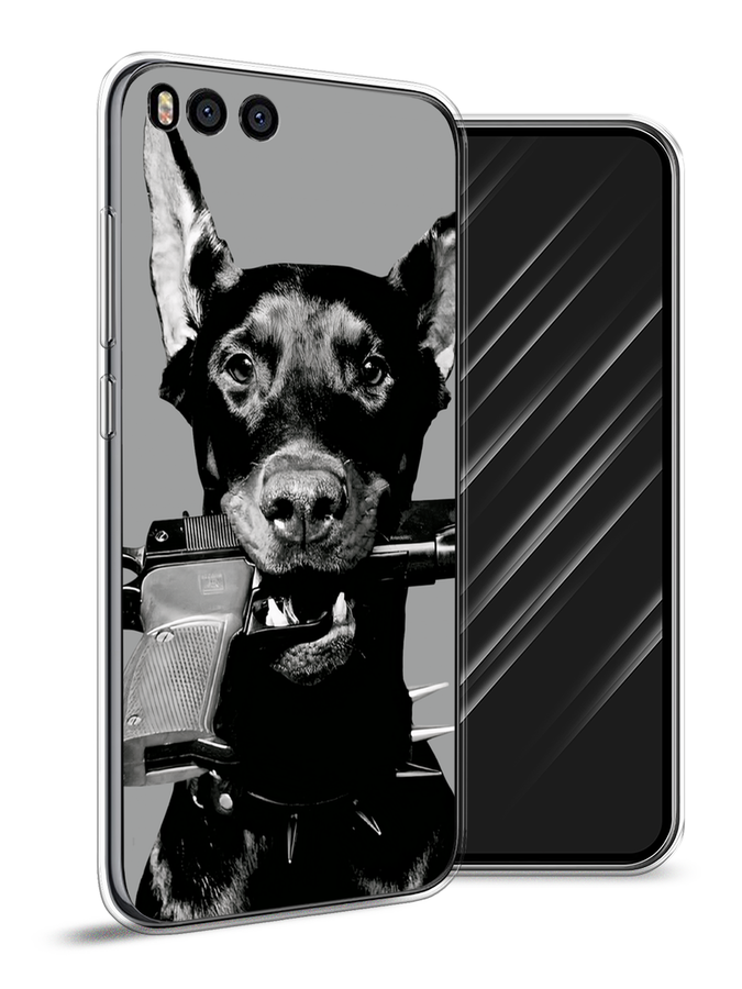 

Чехол Awog на Xiaomi Mi 6 "Доберман", Серый, 30650-1