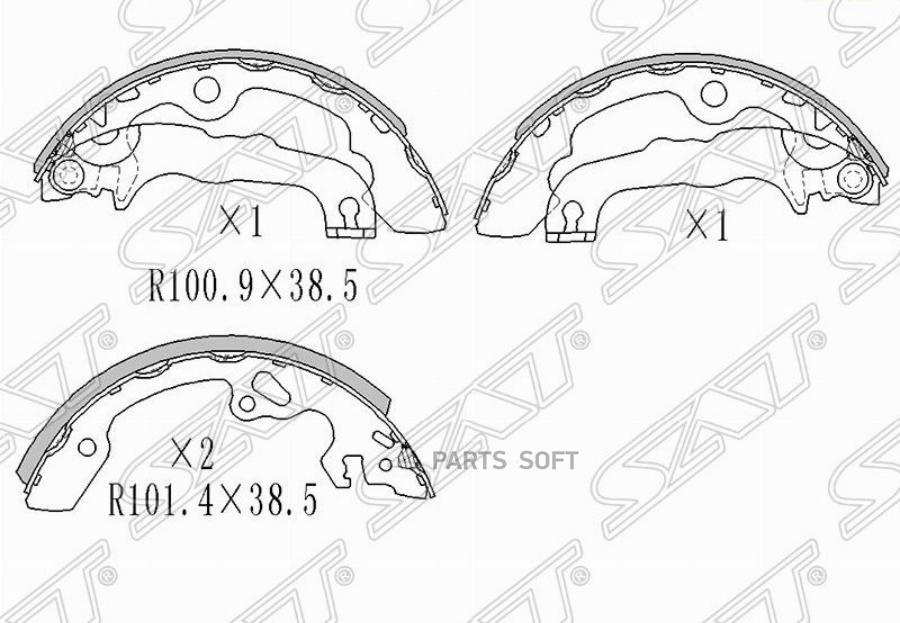

Тормозные колодки SAT задние для Ford Focus 1998-2004 ST1121669