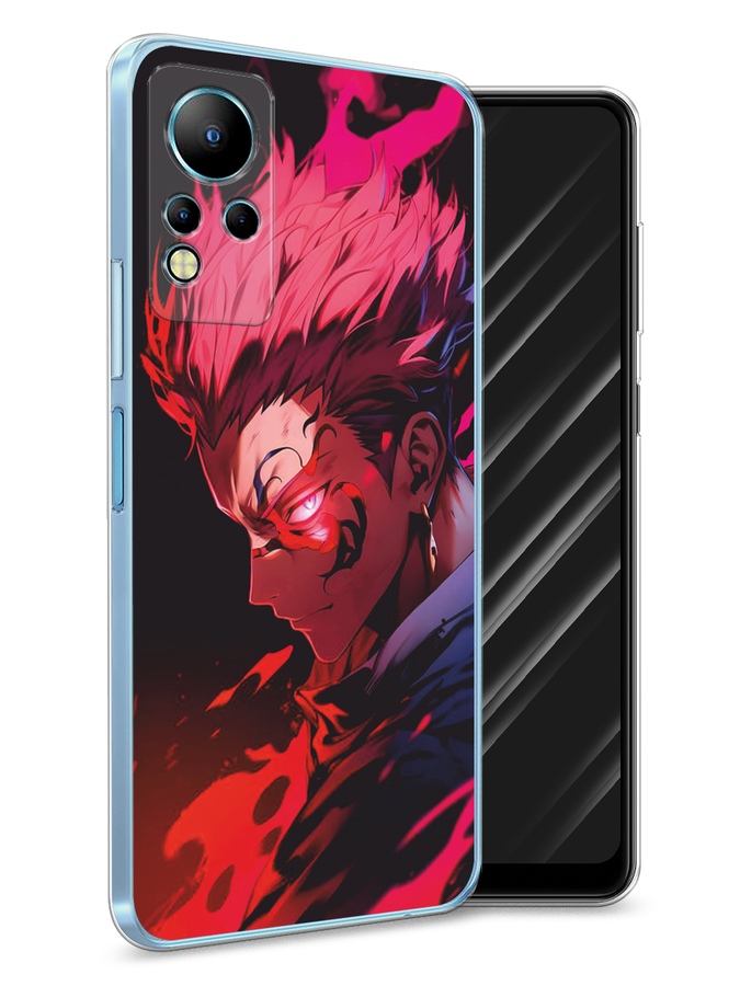 

Чехол Awog на Infinix Note 11/12 G88 "Взгляд Сукуны", Розовый;красный;черный, 3100450-1