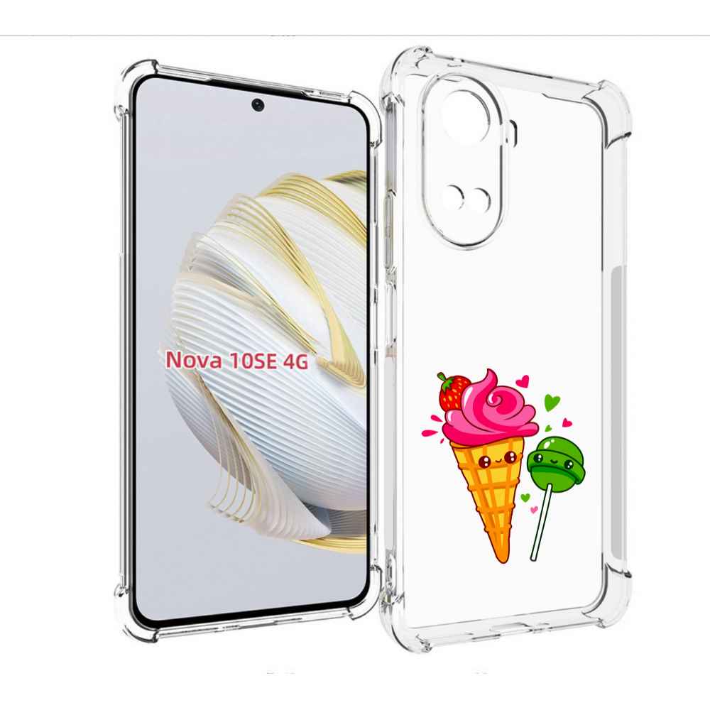 

Чехол MyPads Вкусняшки для Huawei Nova 10 SE, Прозрачный, Tocco