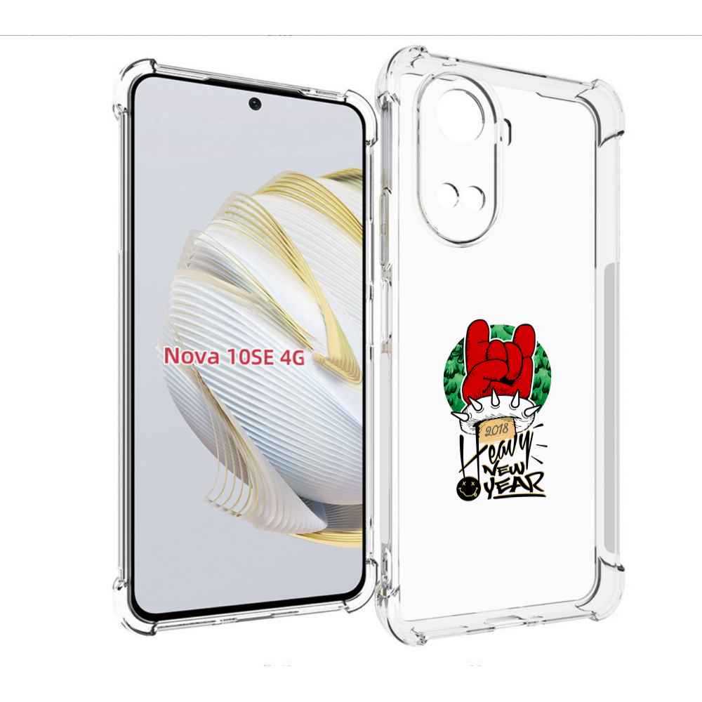 

Чехол MyPads Гангстер новый год для Huawei Nova 10 SE, Прозрачный, Tocco