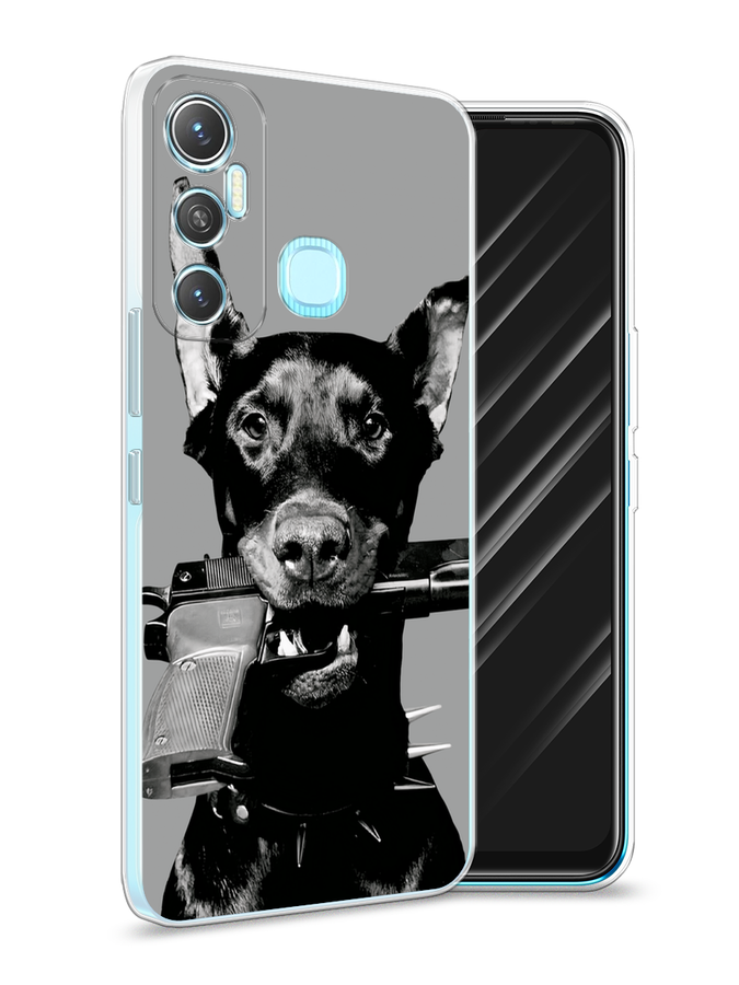 

Чехол Awog на Infinix HOT 11 Helio G70 64 GB "Доберман", Серый, 3100750-1