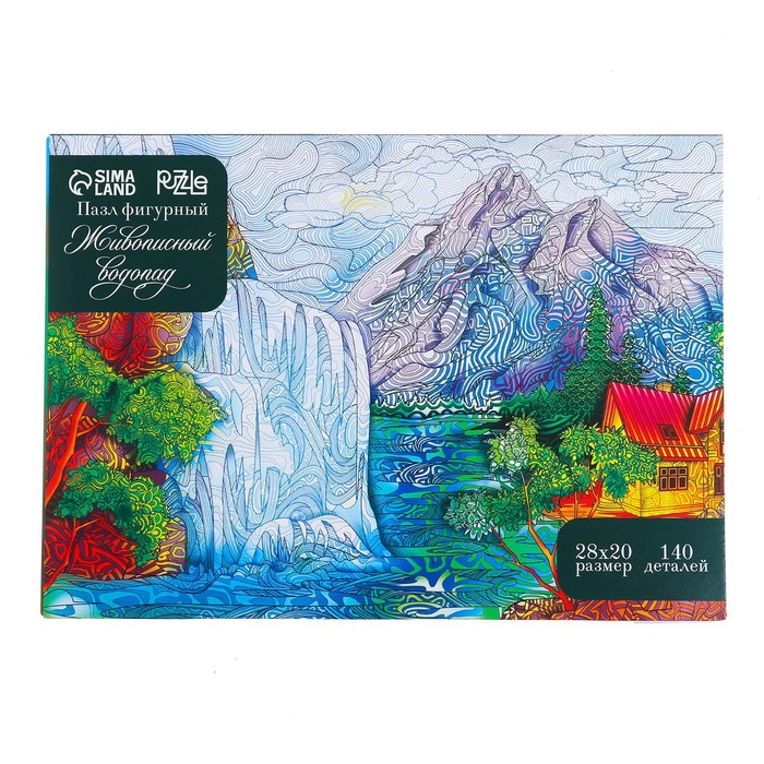 

Puzzle Развивающая игрушка. Пазл Живописный водопад + календарь