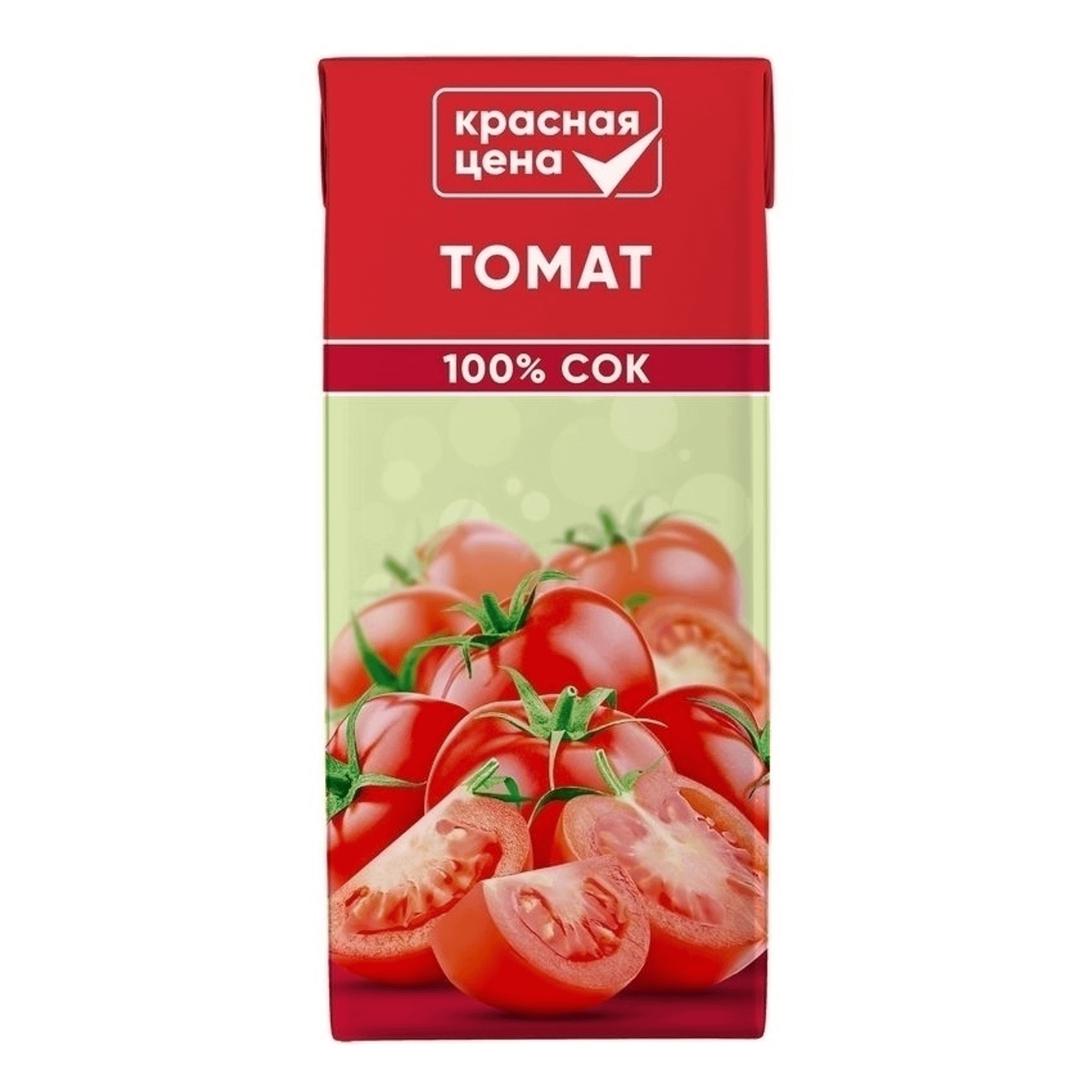 Сок Красная цена с мякотью томатный 0,95 л