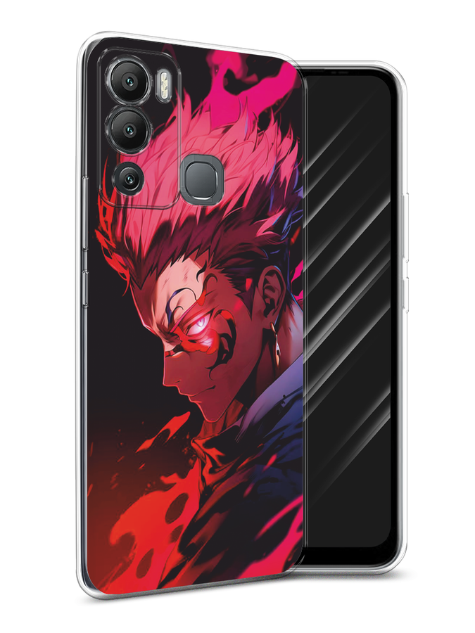 

Чехол Awog на Infinix Hot 12i "Взгляд Сукуны", Розовый;красный;черный, 3101250-1