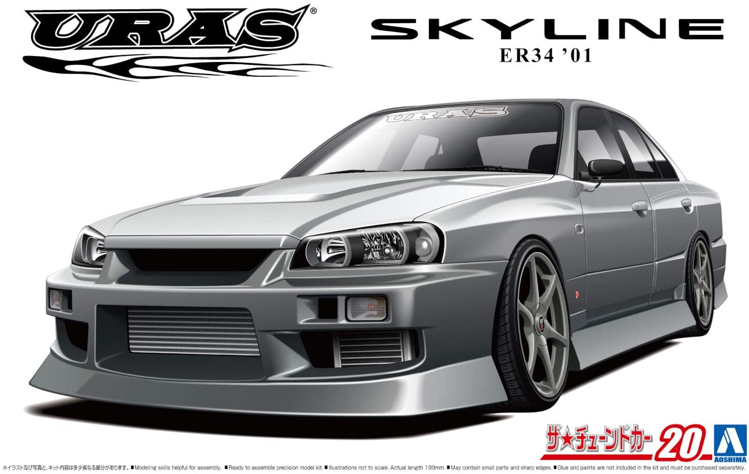 фото Сборная модель aoshima 1/24 uras er34 skyline 25gt-t '01 06134