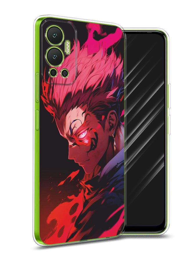 

Чехол Awog на Infinix Hot 12 "Взгляд Сукуны", Розовый;красный;черный, 3101350-1