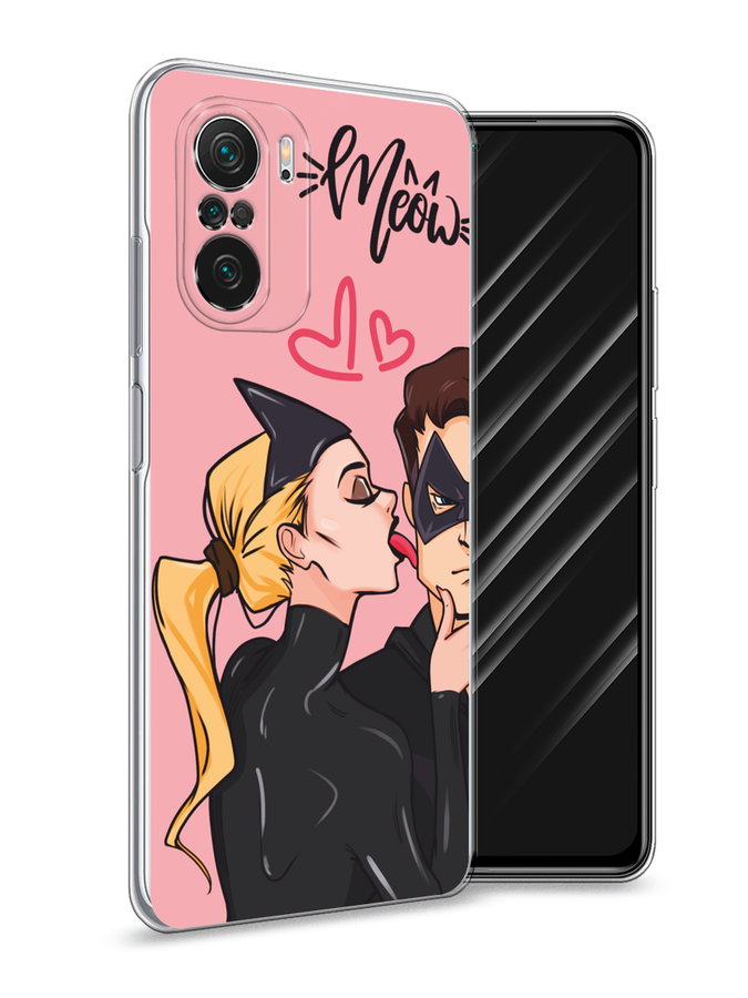 

Чехол Awog на Poco F3, Redmi K40/Mi 11i "Kiss of Cat Woman", Розовый;черный;бежевый, 310150-1