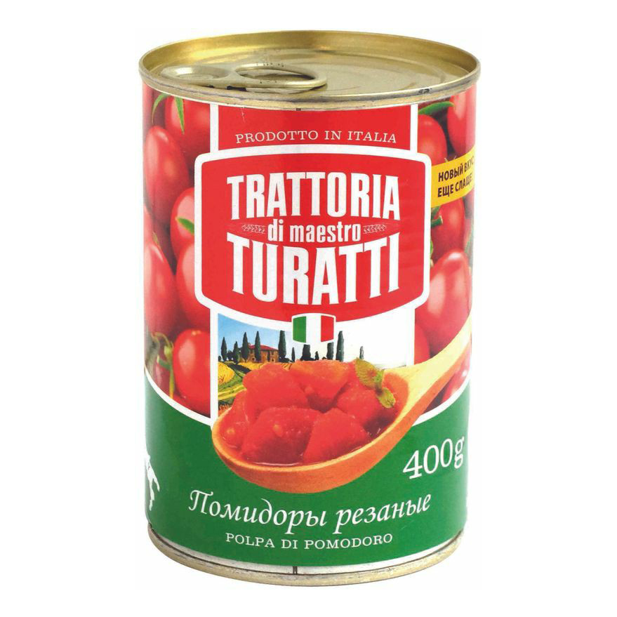 

Помидоры резаные Trattoria Di Maestro Turatti 400 г