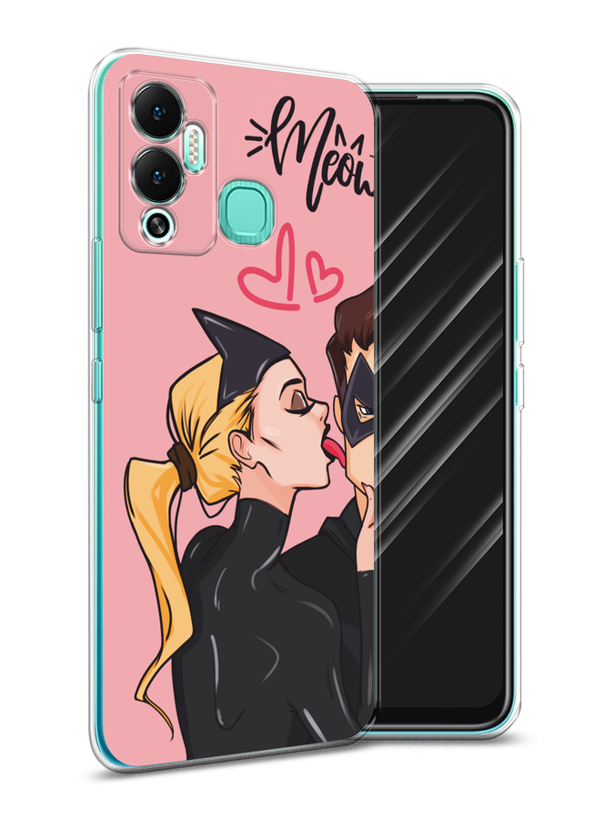 

Чехол Awog на Infinix Hot 12 Play "Kiss of Cat Woman", Розовый;черный;бежевый, 3101750-1