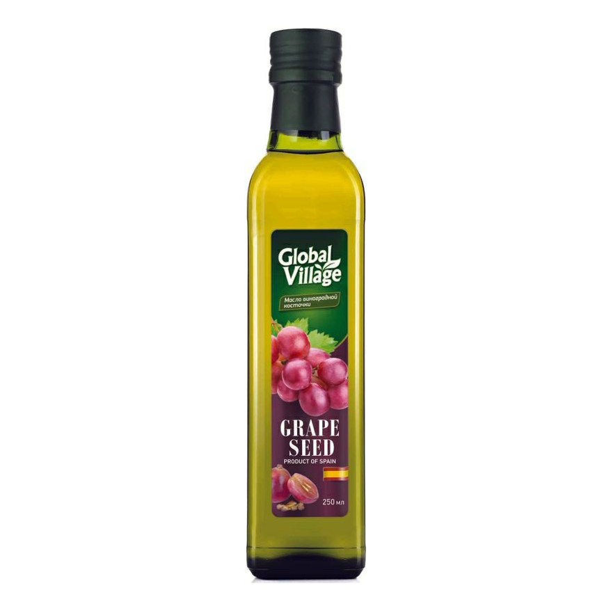 Масло виноградной косточки Global Village Grape Seed рафинированное 250 мл