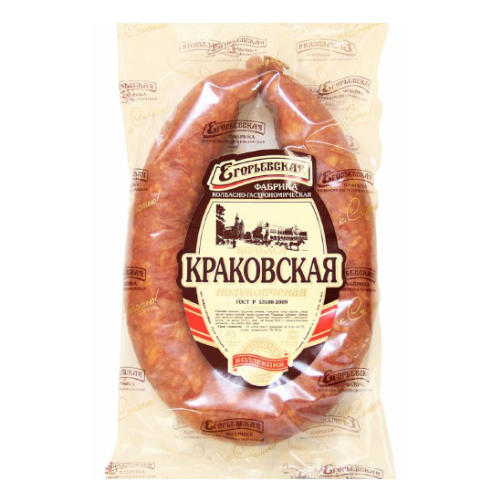 

Колбаса Егорьевская Фабрика Краковская полукопченая 340 г