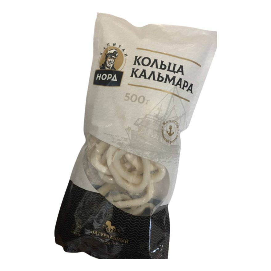 Кальмар Капитан Норд Гигантский кольца замороженный 500 г