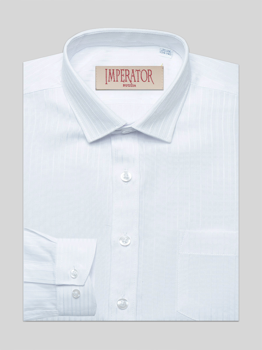 Рубашка детская Tsarevich Boss 1 sl, белый, 128