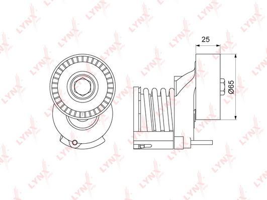 

Ролик Натяжителя Lynxauto Pt-3105 LYNXauto арт. PT-3105