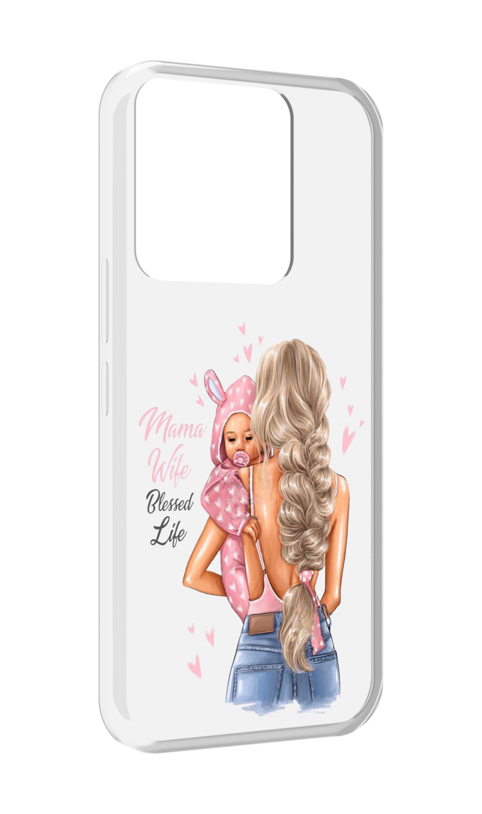 

Чехол MyPads Mama-wibe для Tecno Spark Go 2022 / Tecno Spark 8C, Прозрачный, Tocco