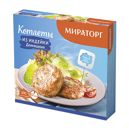 

Котлеты из индейки Мираторг Домашние замороженные 300 г