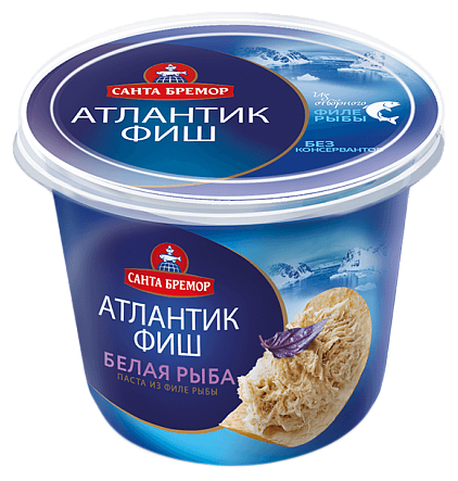 

Паста из филе тресковых рыб Санта Бремор Атлантик Фиш Белая рыба 140 г