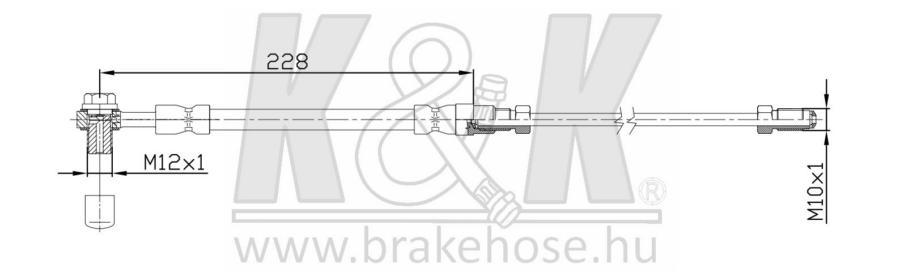 

Шланг Тормозной Volkswagen New Beetle (9C) 2.0 1.9 Tdi 01.98- K&K ft6211