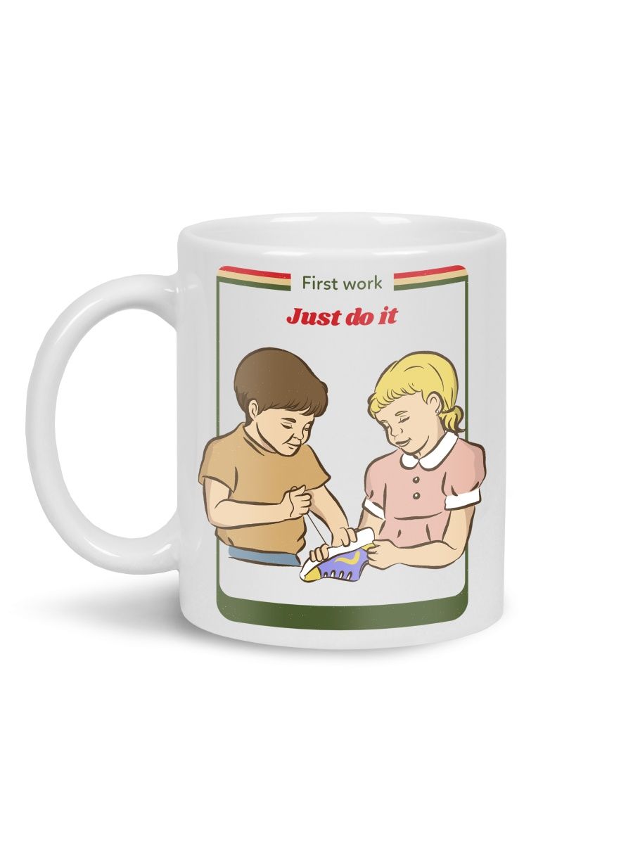 

Кружка Каждому Своё "Дети/Kids/First work/Первая работа" 330 мл, CU-PRDA1-W/S