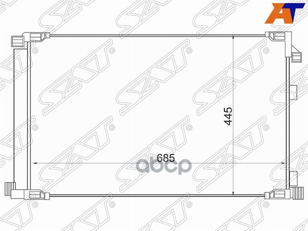 

SAT Радиатор кондиционера LEXUS NX200/300H 14- 8ARFTS