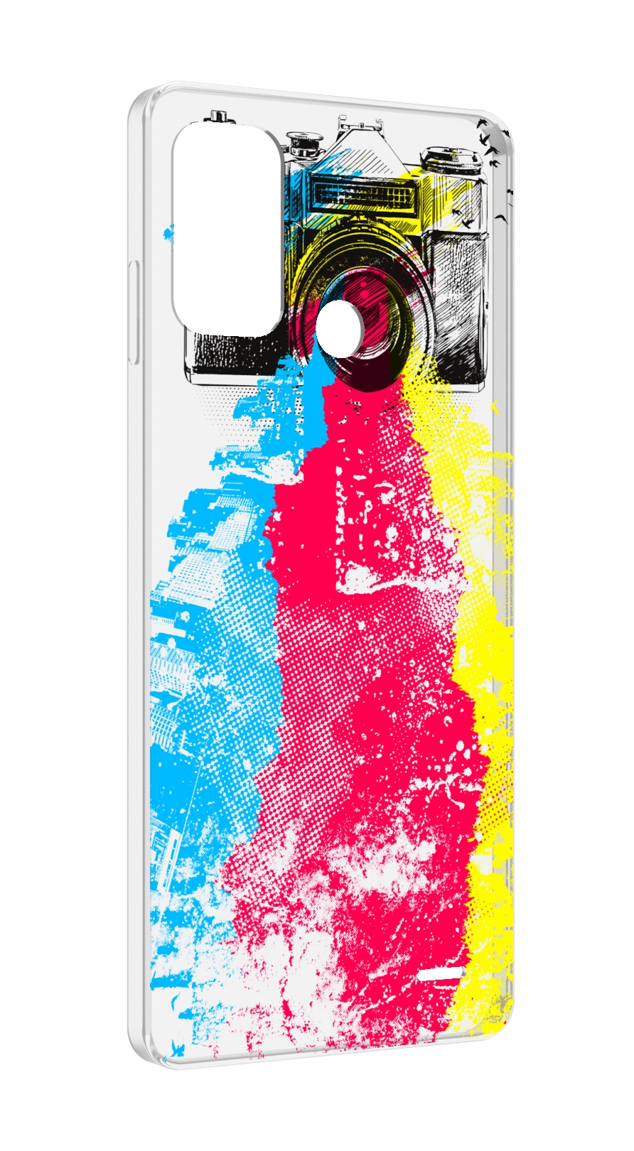 

Чехол MyPads цветной фотоаппарат для ZTE Blade A52, Прозрачный, Tocco