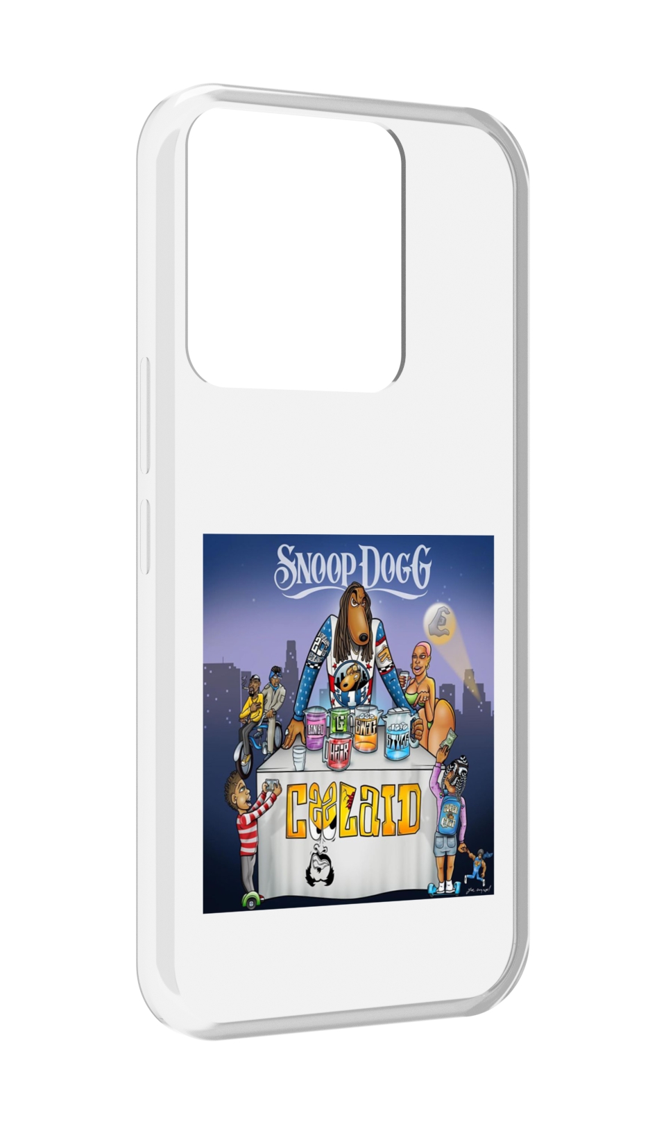 

Чехол MyPads Snoop Dogg COOLAID для Tecno Spark Go 2022 / Tecno Spark 8C, Прозрачный, Tocco