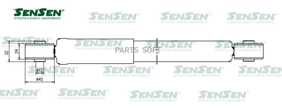 

SENSEN 12120219 Амортизатор зад. газ Suzuki Ignis () 1шт